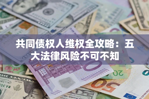 武汉共同债权人维权全攻略：五大法律风险不可不知
