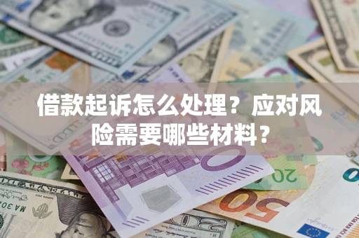 武汉借款起诉怎么处理？应对风险需要哪些材料？