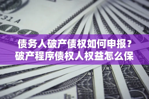 武汉债务人破产债权如何申报？破产程序债权人权益怎么保障？