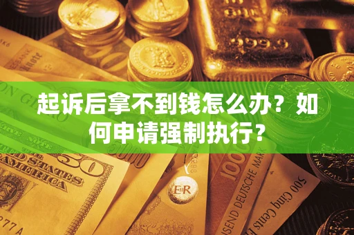 武汉起诉后拿不到钱怎么办？如何申请强制执行？