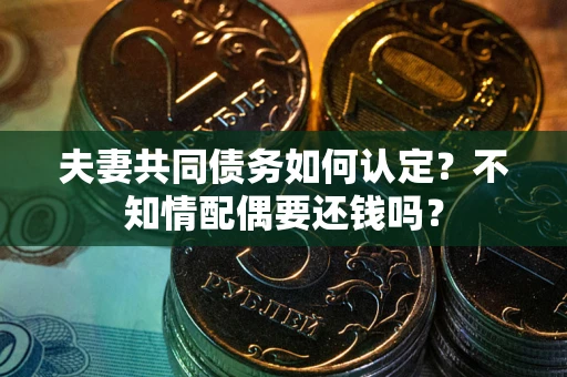 武汉夫妻共同债务如何认定？不知情配偶要还钱吗？
