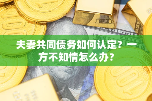 武汉夫妻共同债务如何认定？一方不知情怎么办？