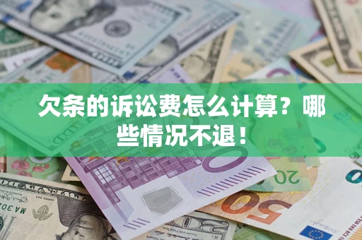 武汉欠条的诉讼费怎么计算？哪些情况不退！