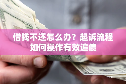 武汉借钱不还怎么办？起诉流程如何操作有效追债