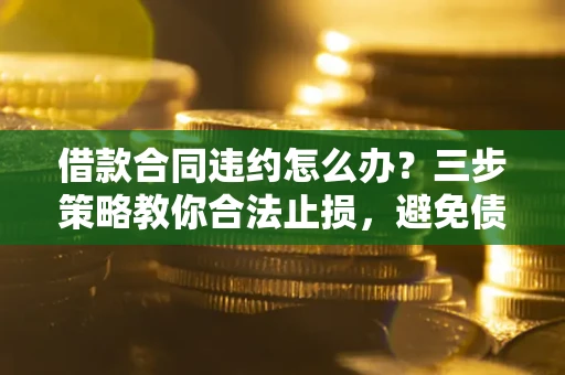 武汉借款合同违约怎么办？三步策略教你合法止损，避免债务危机升级