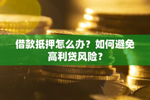 武汉借款抵押怎么办？如何避免高利贷风险？