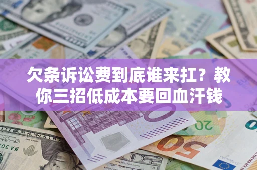 武汉欠条诉讼费到底谁来扛？教你三招低成本要回血汗钱